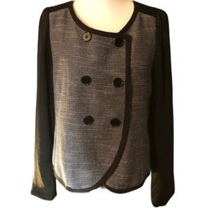 Gap Lightweight Blue/Gray Fronted Tweed Jacket